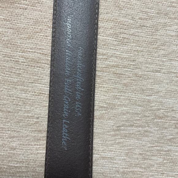 Brighton brown leather belt size 34 full green leather - Picture 11 of 11